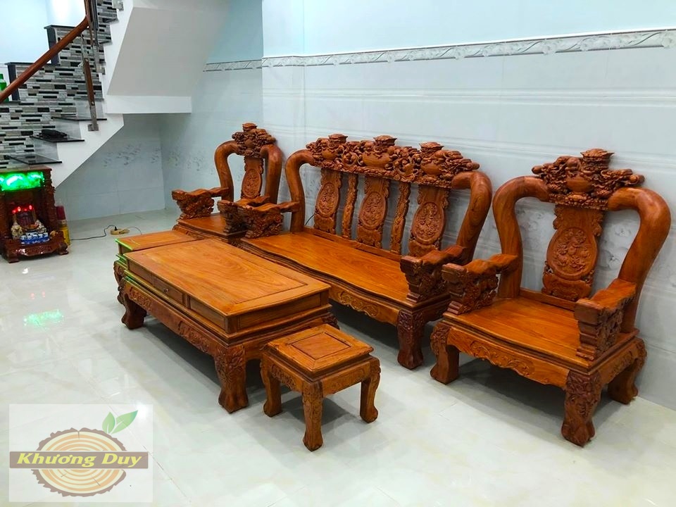 bàn ghế gỗ tư nhiên-nội thất khương duy