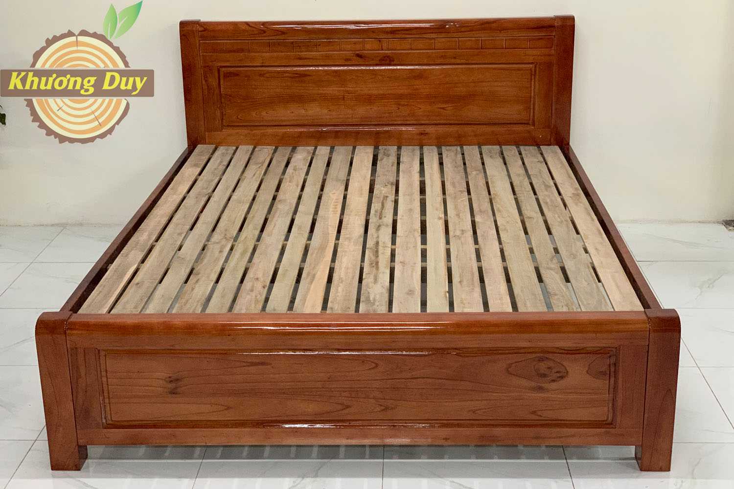 giường ngủ gỗ xoan đào giá rẻ