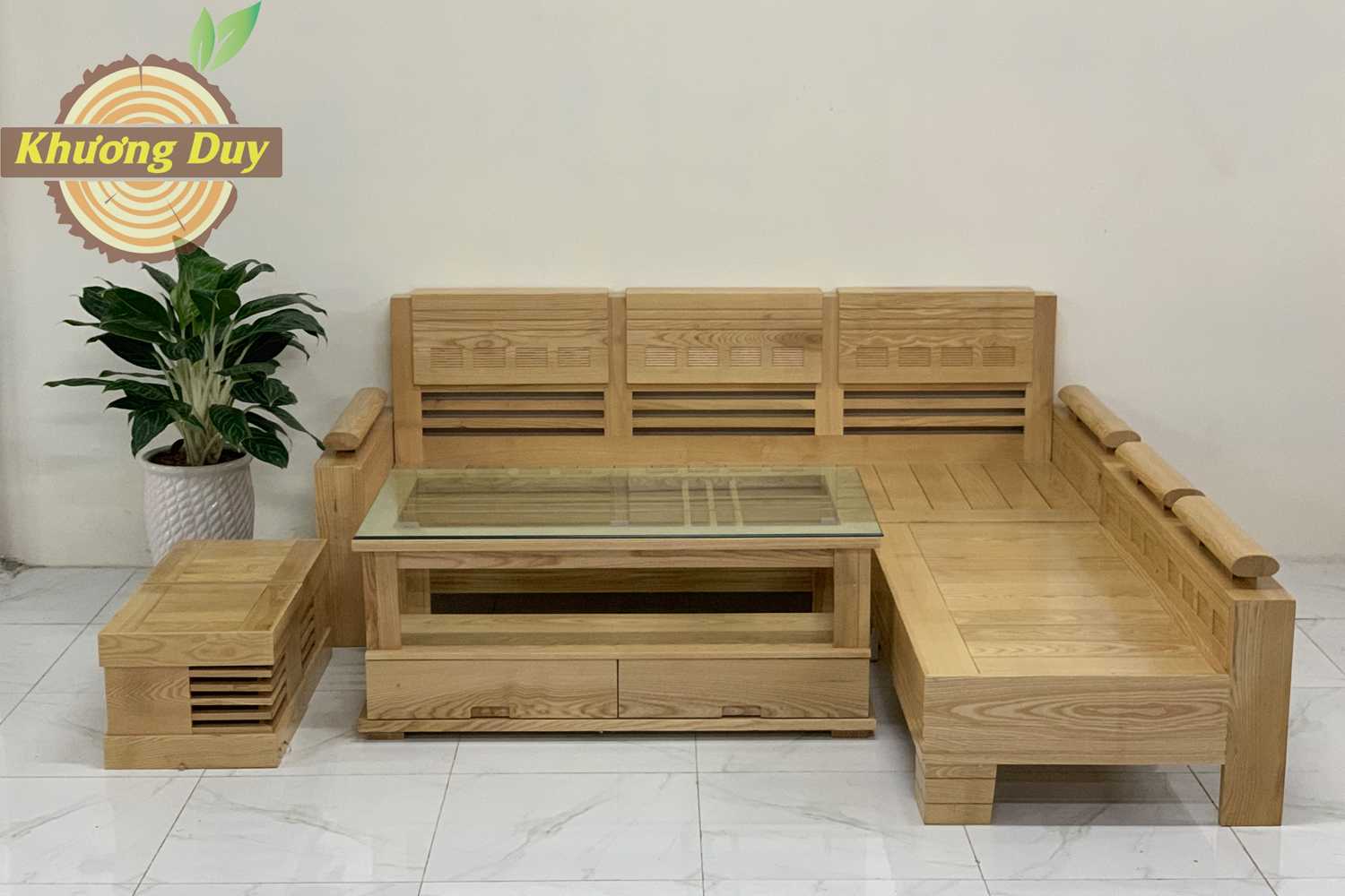Bàn Ghế sofa gỗ chữ L gỗ Sồi ✅ thương hiệu uy tín✅ mang đến cho phòng khách đẹp, cùng với thiết kế hiện đại, tính năng ưu việt không gian mới cho gia đình.