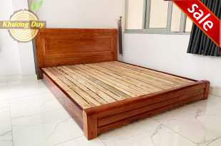 Giường ngủ gỗ xoan đào sát đất GN01